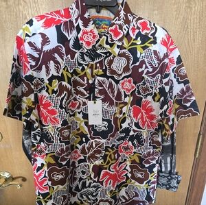 Robert Graham  Moriton,Multicolor Floral Men's Shirt New With Tags.